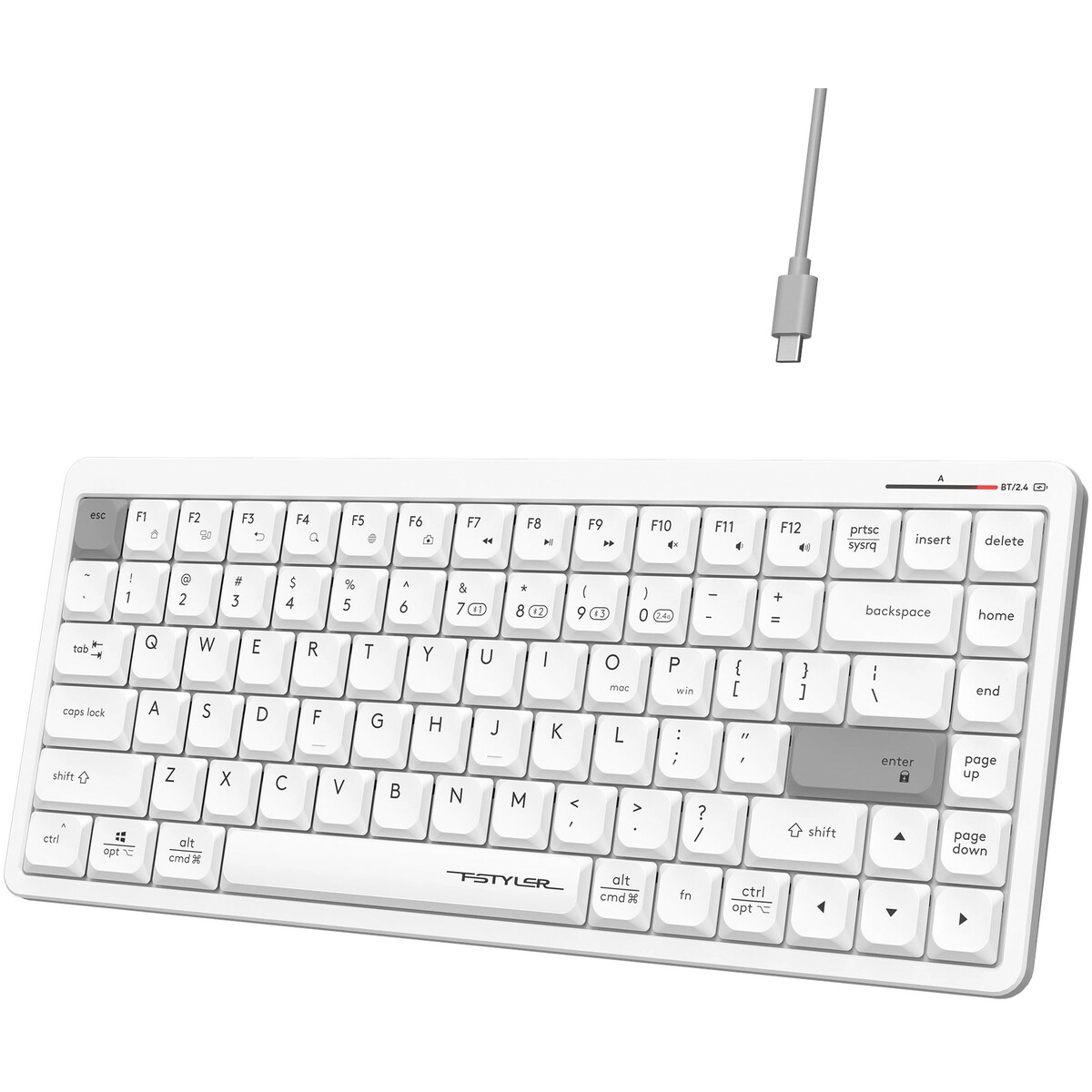 Клавиатура A4Tech Fstyler FBX53C, белый 