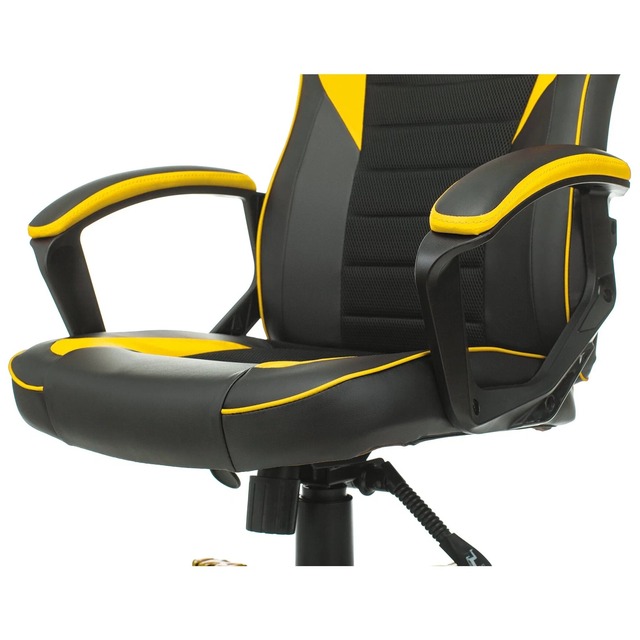 Кресло игровое Zombie GAME 16 (Цвет: Black/Yellow)