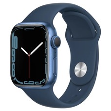 Умные часы Apple Watch Series 7 45mm Aluminum Case with Sport Band (Цвет: Abyss Blue)