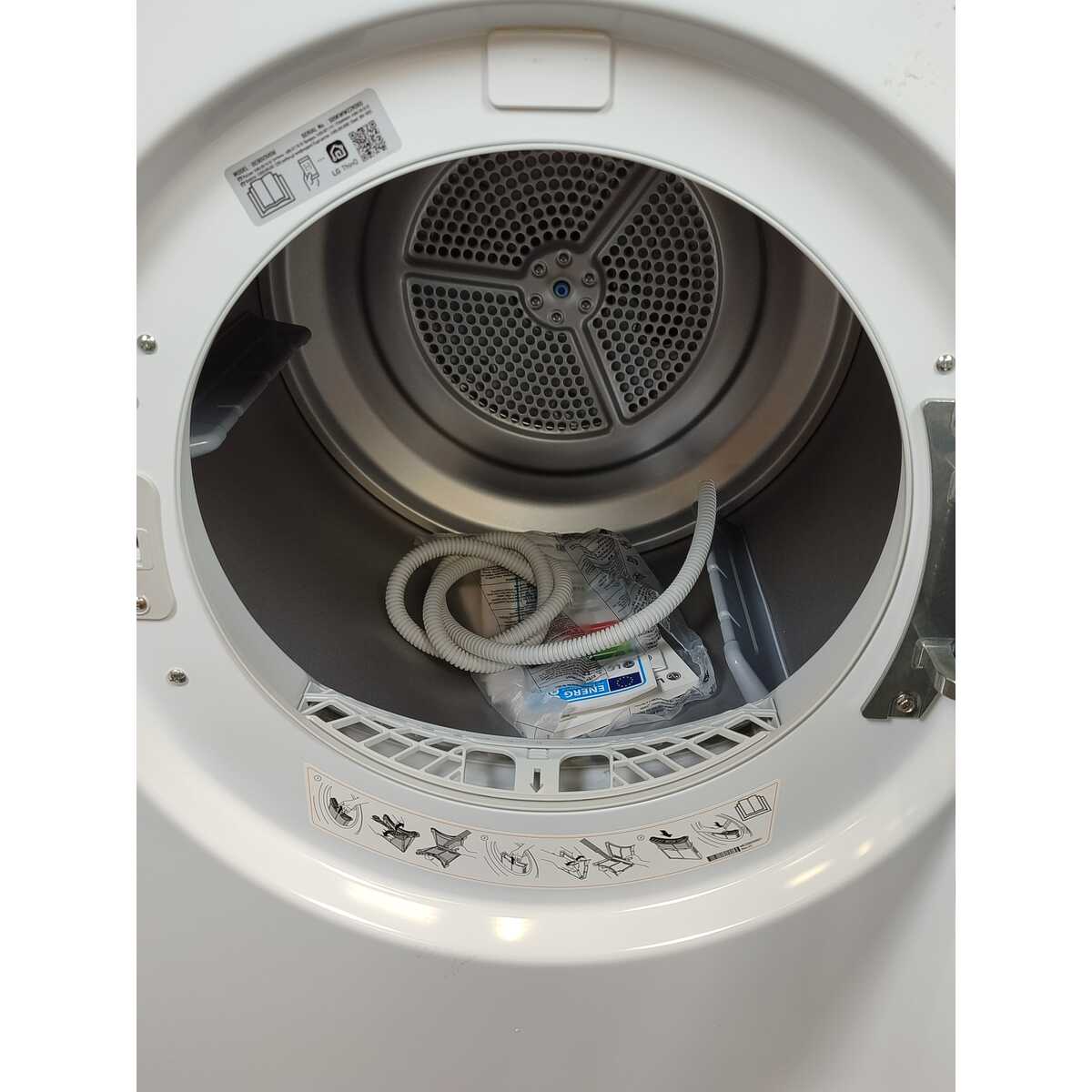 Сушильная машина LG DC90V3V6W, белая