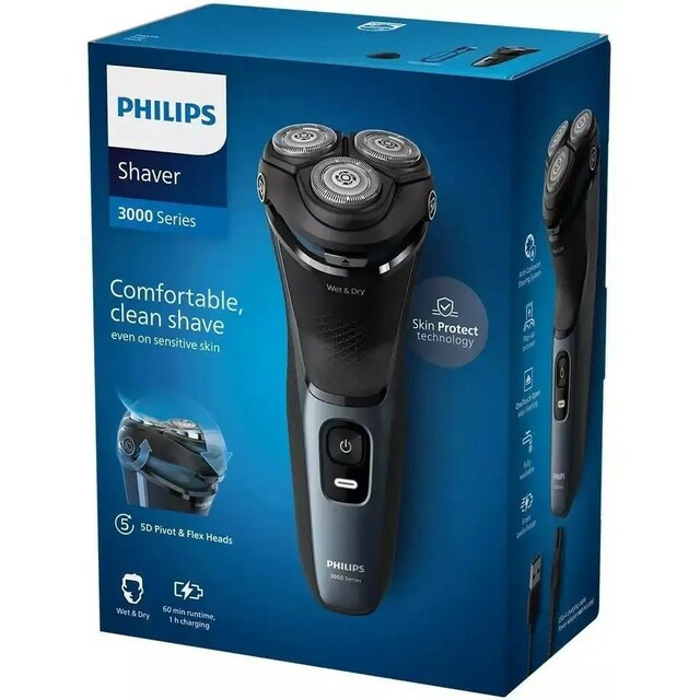 Бритва роторная Philips S3144/00 (Цвет: Blue)