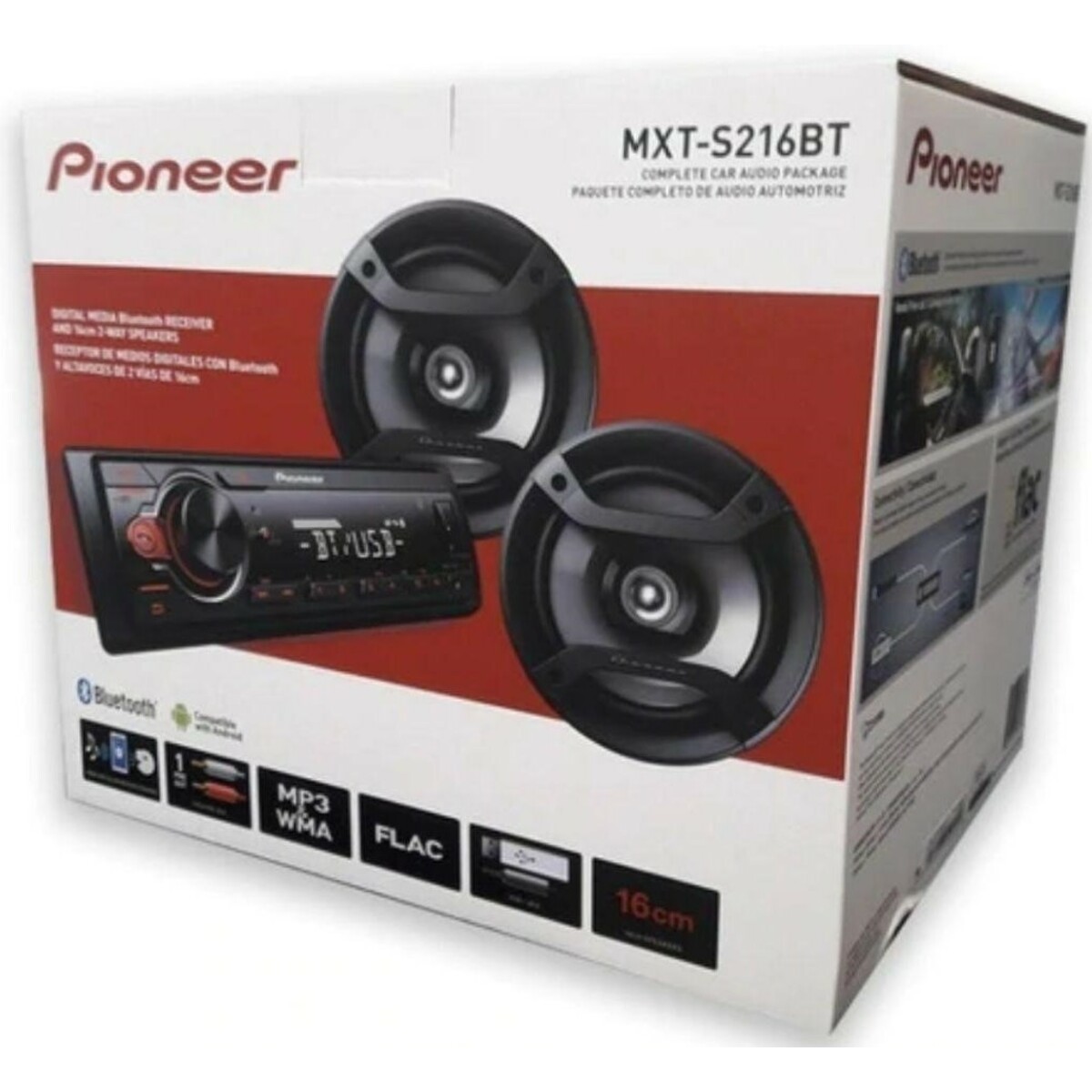 Автомагнитола Pioneer MXT-S216BT, черный