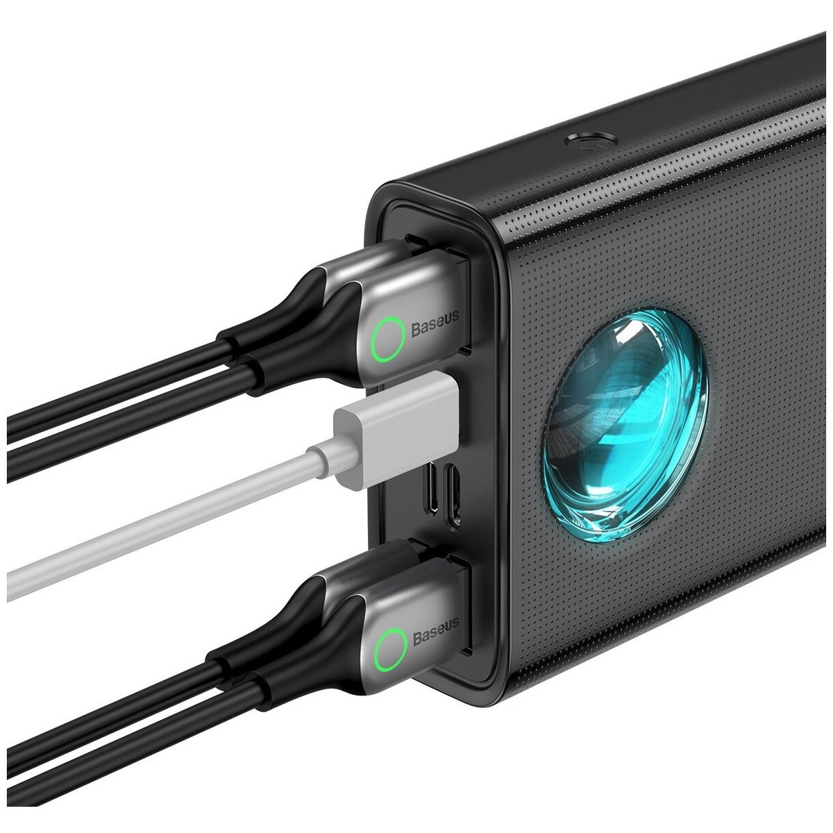 Внешний аккумулятор Baseus Amblight Digital Display 65W Quick Charge Power Bank 30000mAh (Цвет: Black)