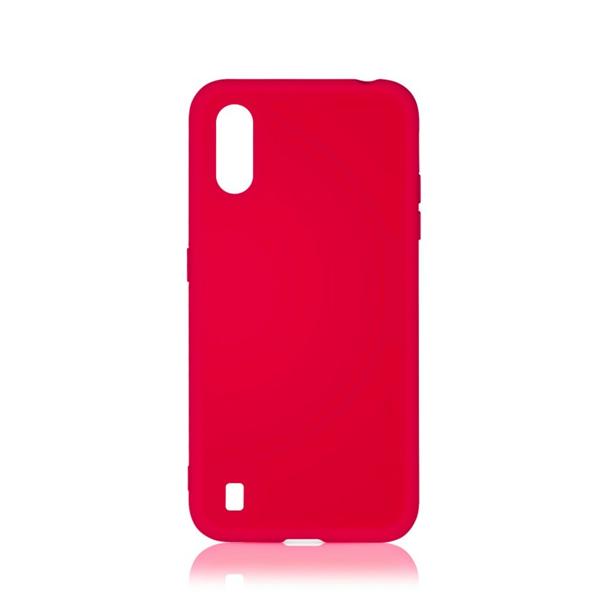 Чехол-накладка Silicon Case для смартфона Samsung Galaxy A01 (Цвет: Red)