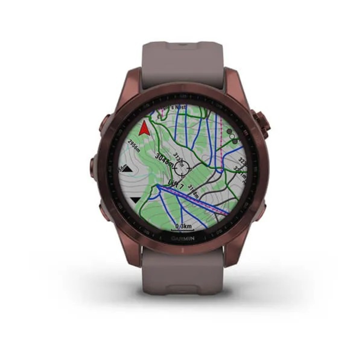 Умные часы Garmin Fenix 7S Sapphire Solar (Цвет: Dark Bronze)