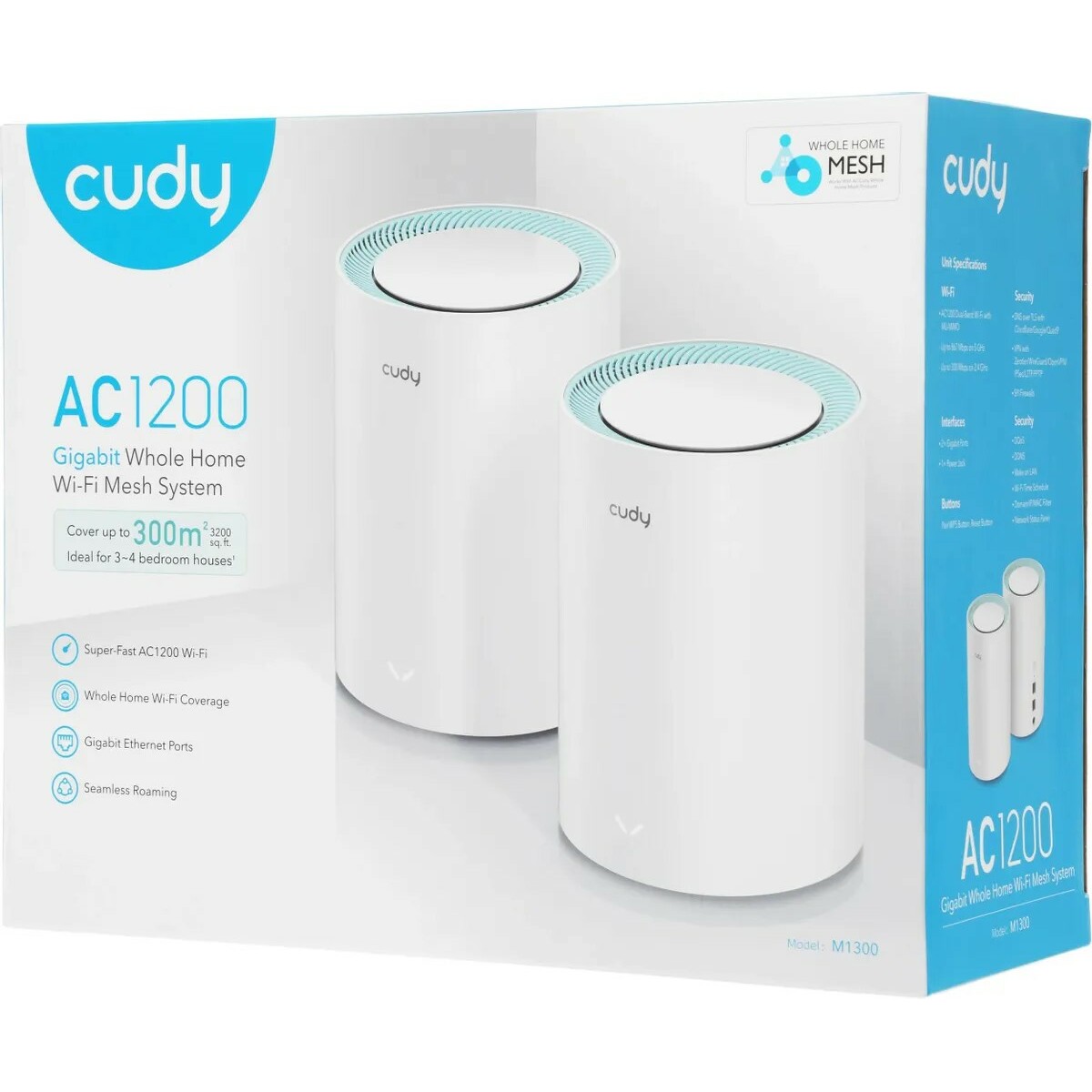 Бесшовный Mesh роутер Cudy M1300(2-Pack) 
