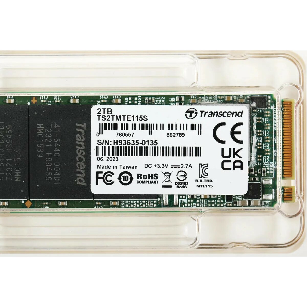 Накопитель SSD Transcend PCI-E 3.0 x4 2TB TS2TMTE115S