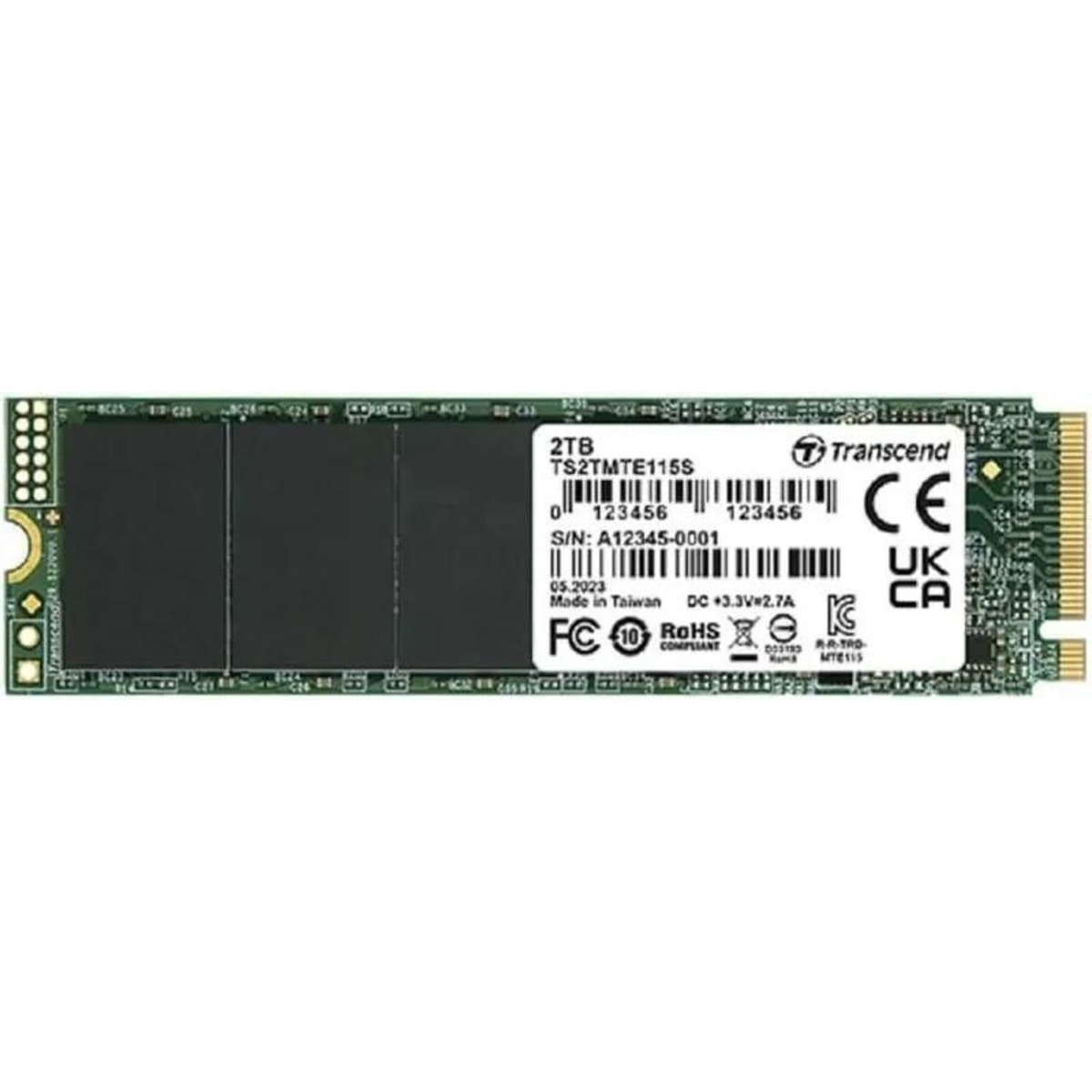 Накопитель SSD Transcend PCI-E 3.0 x4 2TB TS2TMTE115S