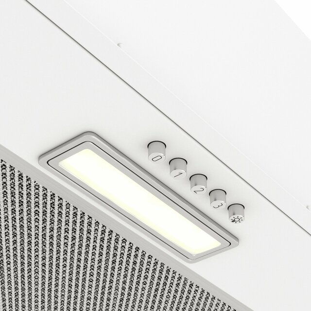 Вытяжка встраиваемая Elikor Cube Basic 60П-500-К3Д, белый
