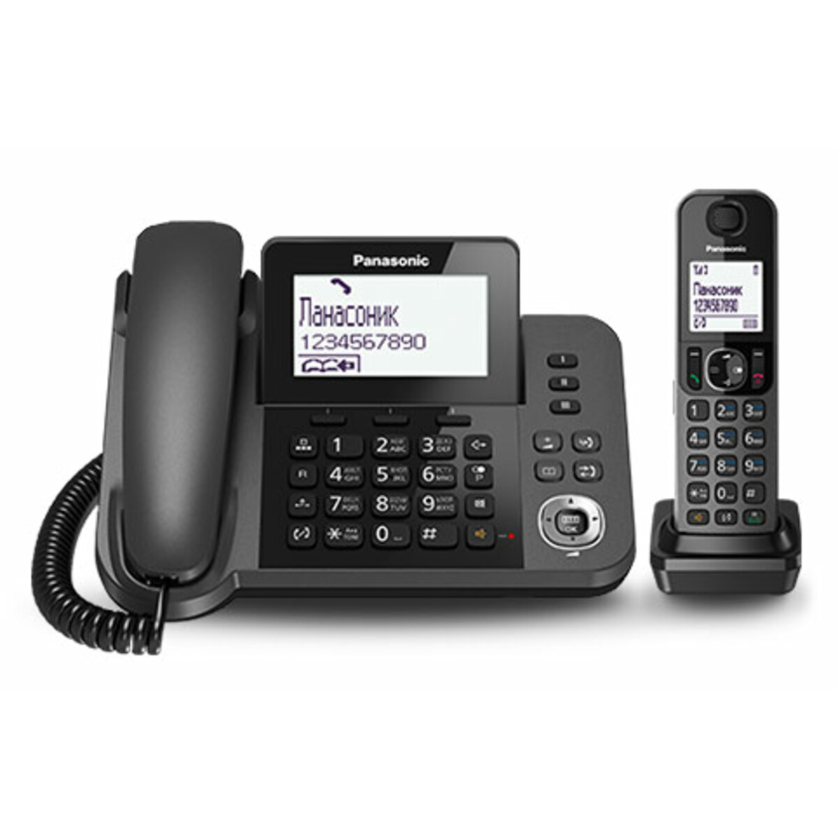 Р/Телефон Dect Panasonic KX-TGF310RUM (Цвет: Gray Metallic)