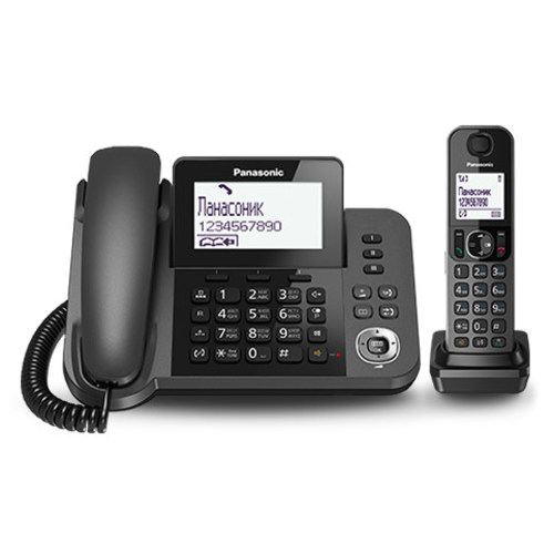 Р / Телефон Dect Panasonic KX-TGF310RUM (Цвет: Gray Metallic)