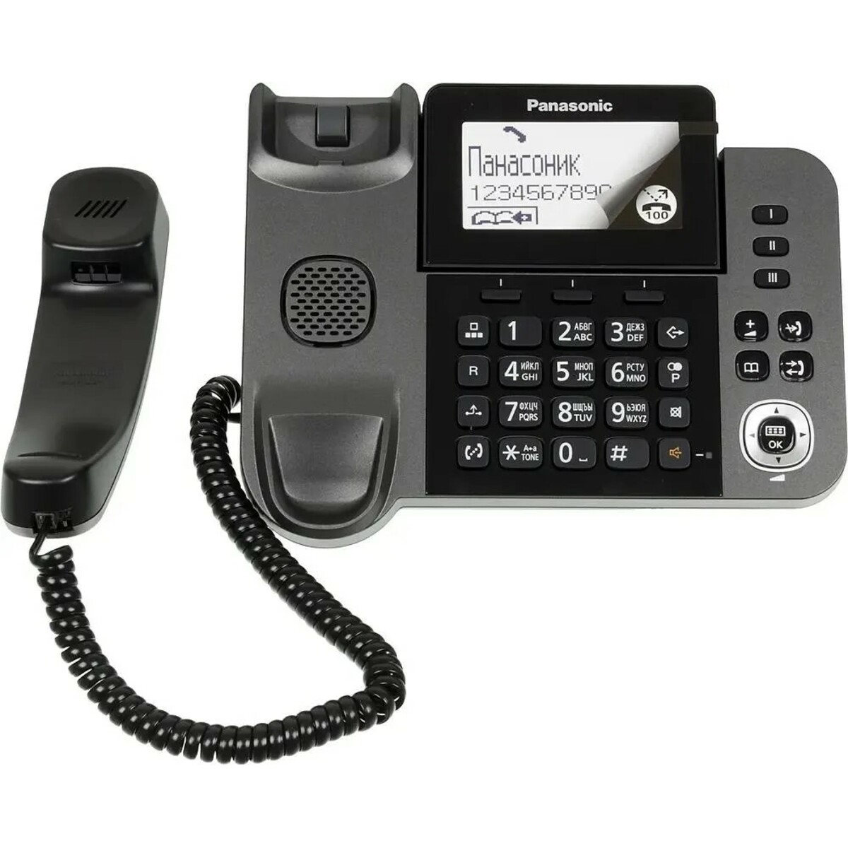 Р/Телефон Dect Panasonic KX-TGF310RUM (Цвет: Gray Metallic)