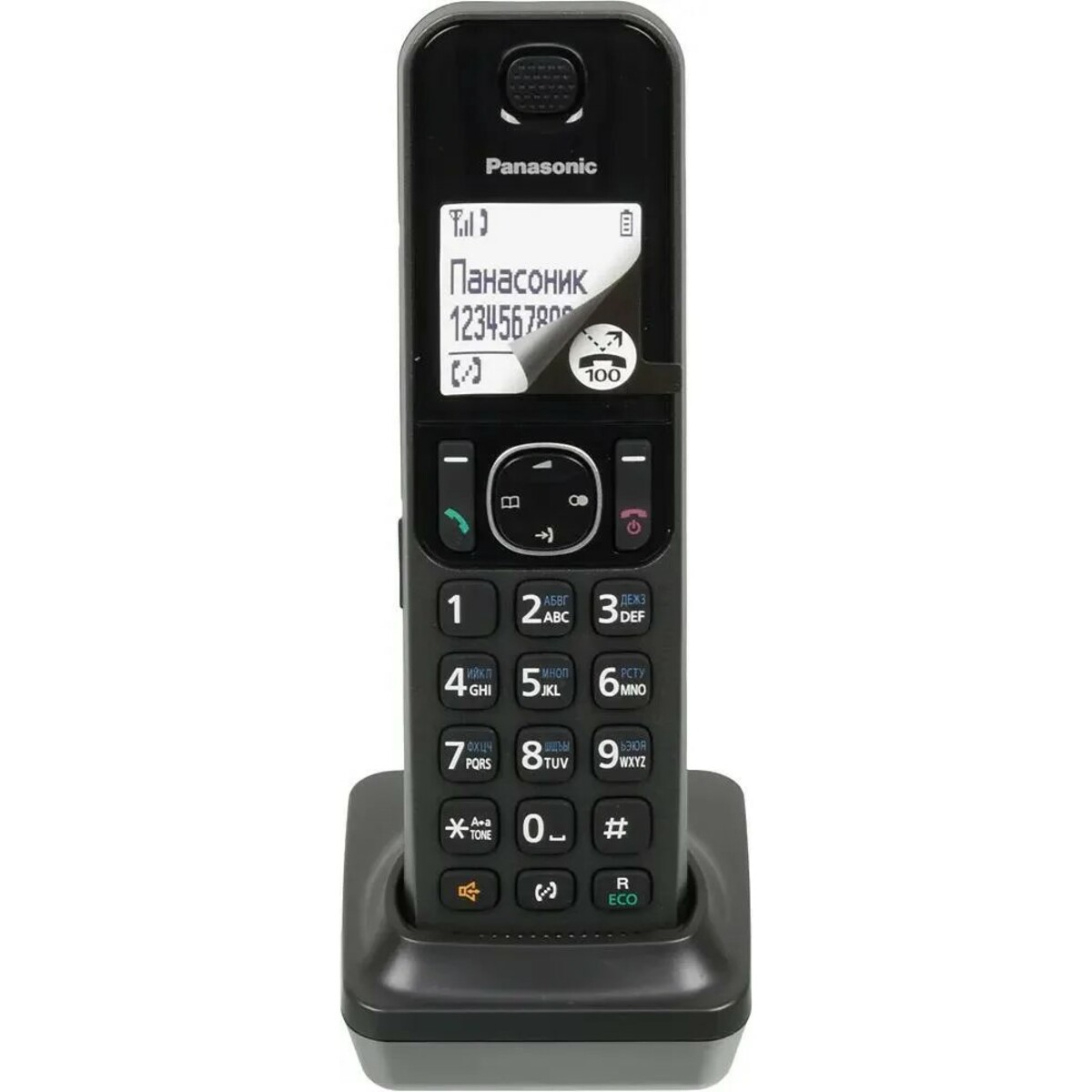 Р/Телефон Dect Panasonic KX-TGF310RUM (Цвет: Gray Metallic)