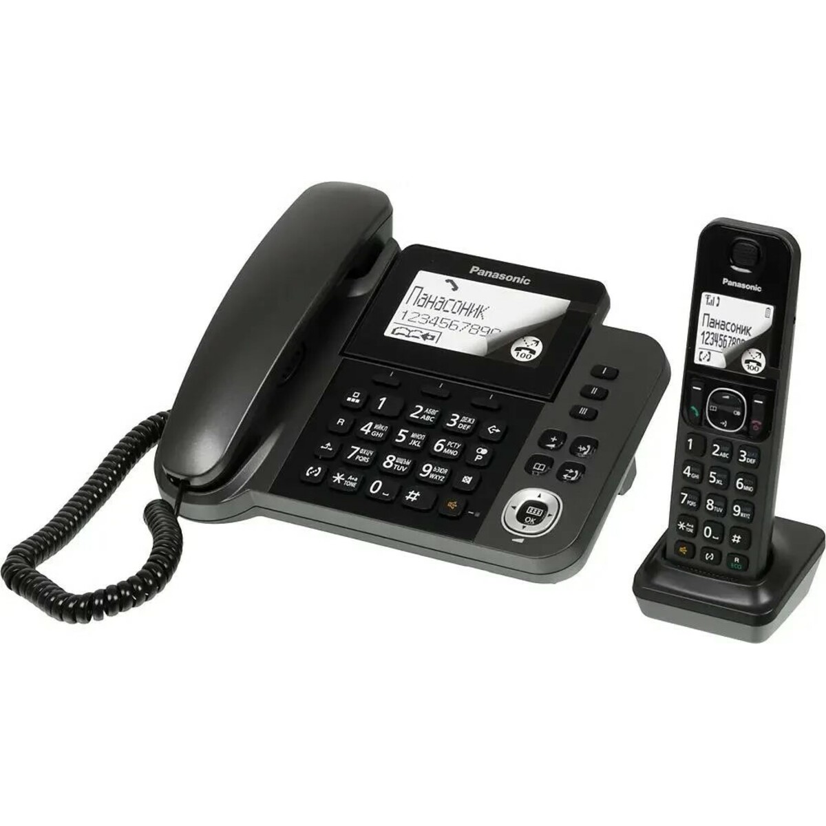 Р/Телефон Dect Panasonic KX-TGF310RUM (Цвет: Gray Metallic)