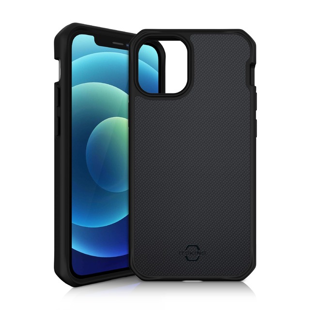 Чехол-накладка iTskins Hybrid Ballistic для смартфона iPhone 12 Mini, черный