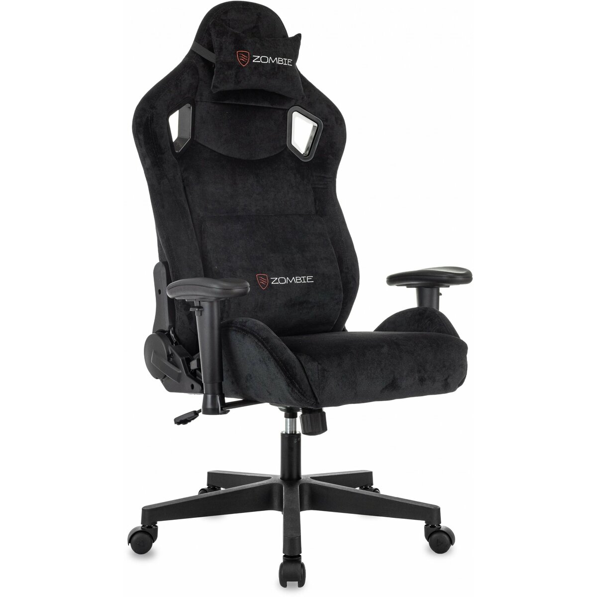 Кресло игровое Zombie Ghost Fabric, черный 