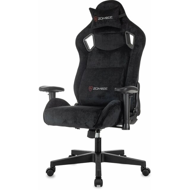 Кресло игровое Zombie Ghost Fabric, черный 
