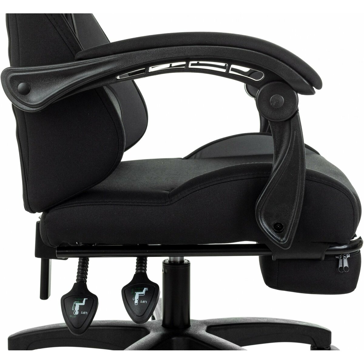 Кресло игровое Zombie Shadow (Цвет: Black/Gray)