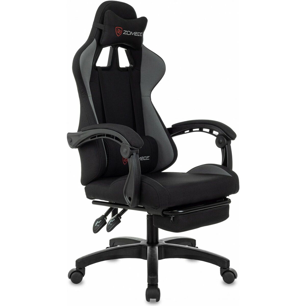 Кресло игровое Zombie Shadow (Цвет: Black/Gray)