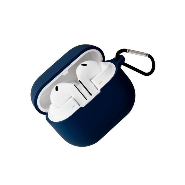 Чехол силиконовый VLP Charm Case для Samsung Buds 3 / 3 Pro, тёмно-синий Чехол силиконовый VLP Charm Case для Samsung Buds 3 / 3 Pro, тёмно-синий