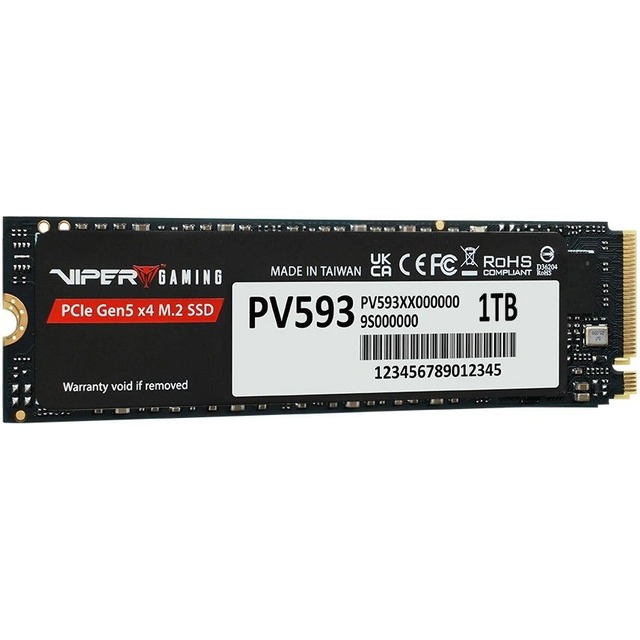 Накопитель SSD Patriot PCIe 5.0 x4 1TB PV593P1TBM28H Накопитель SSD Patriot PCIe 5.0 x4 1TB PV593P1TBM28H