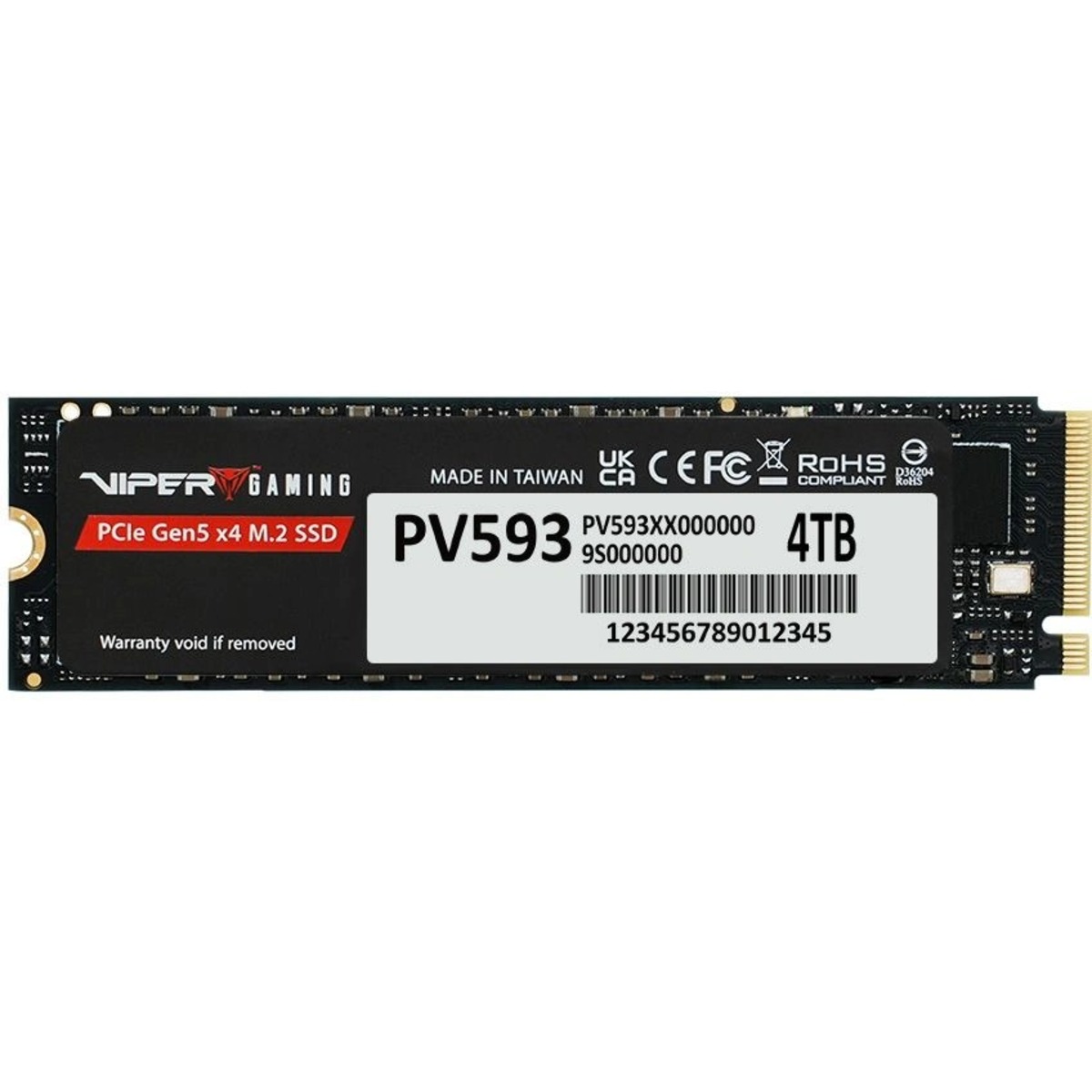 Накопитель SSD Patriot PCIe 5.0 x4 4TB PV593P4TBM28H
