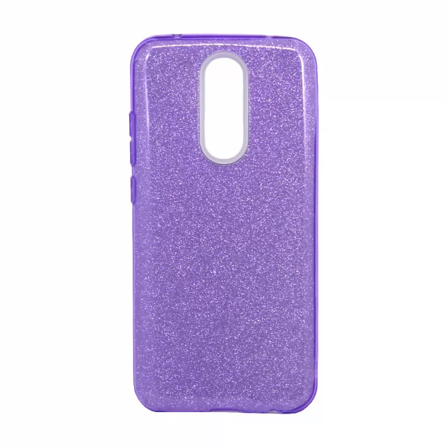 Чехол-накладка с блестками для смартфона Xiaomi Redmi 8 (Цвет: Violet)