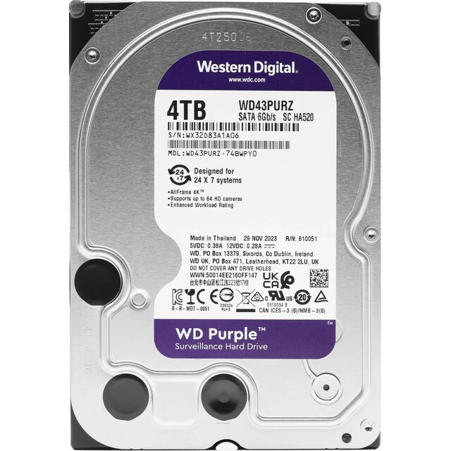 Жесткий диск Western Digital SATA-III 4TB WD43PURZ 