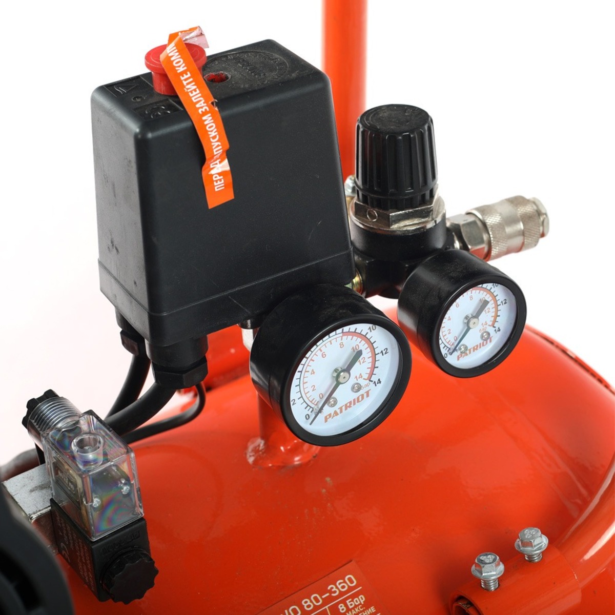 Компрессор поршневой Patriot WO 80-360 (Цвет: Orange)