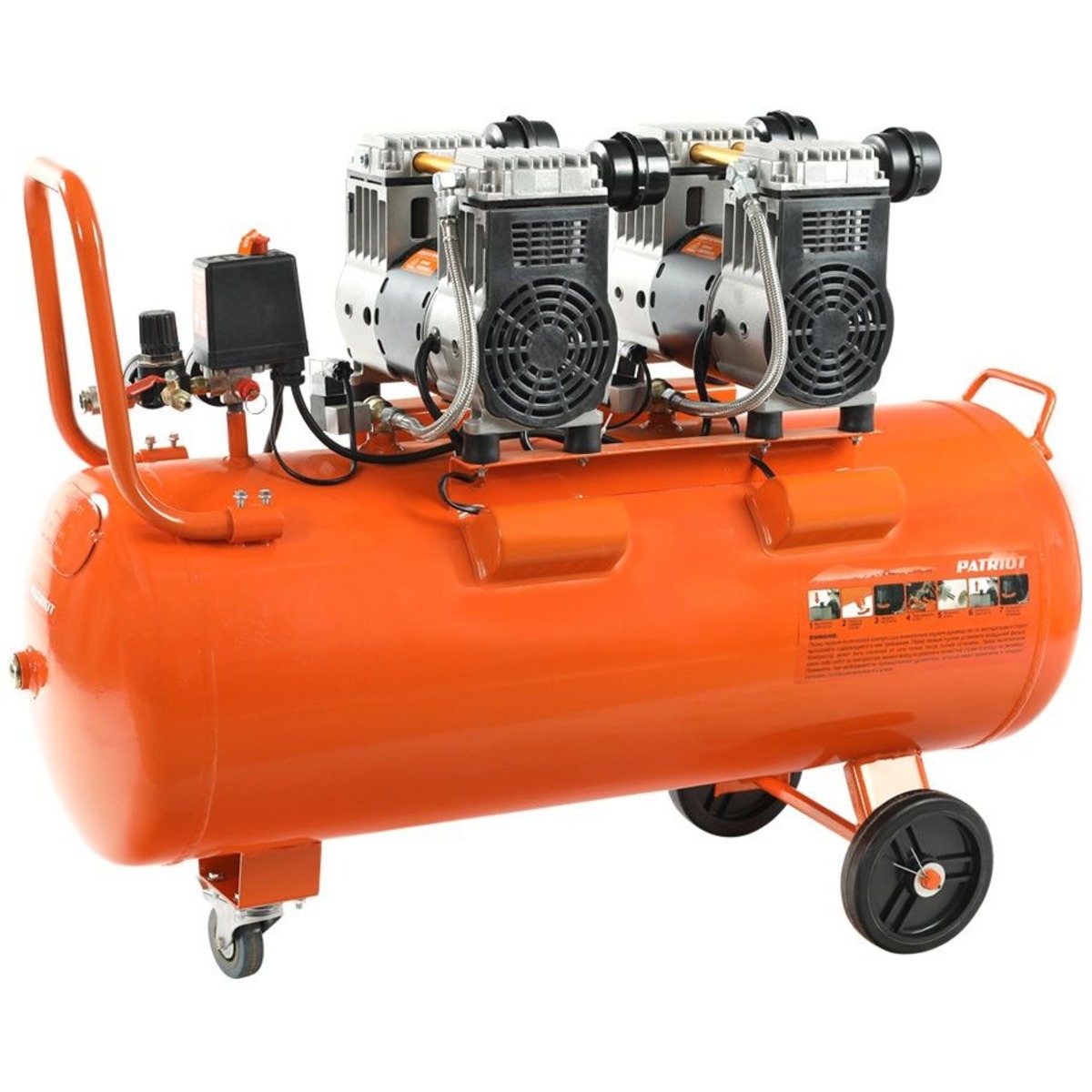 Компрессор поршневой Patriot WO 80-360 (Цвет: Orange)