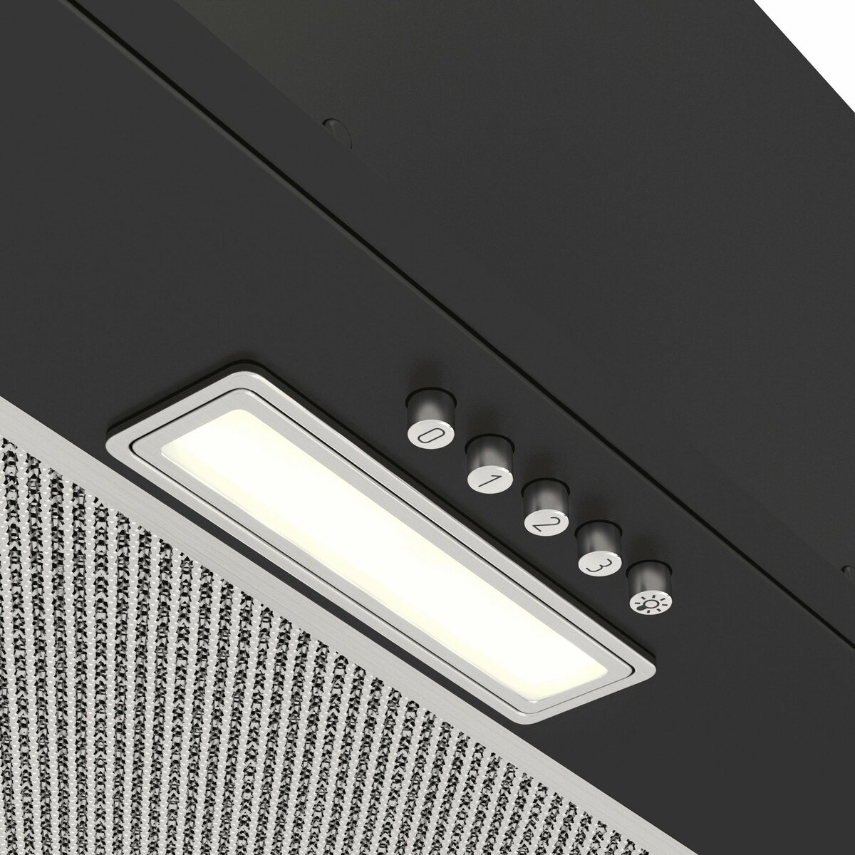 Вытяжка встраиваемая Elikor Cube Basic 60П-500-К3Д, черный 