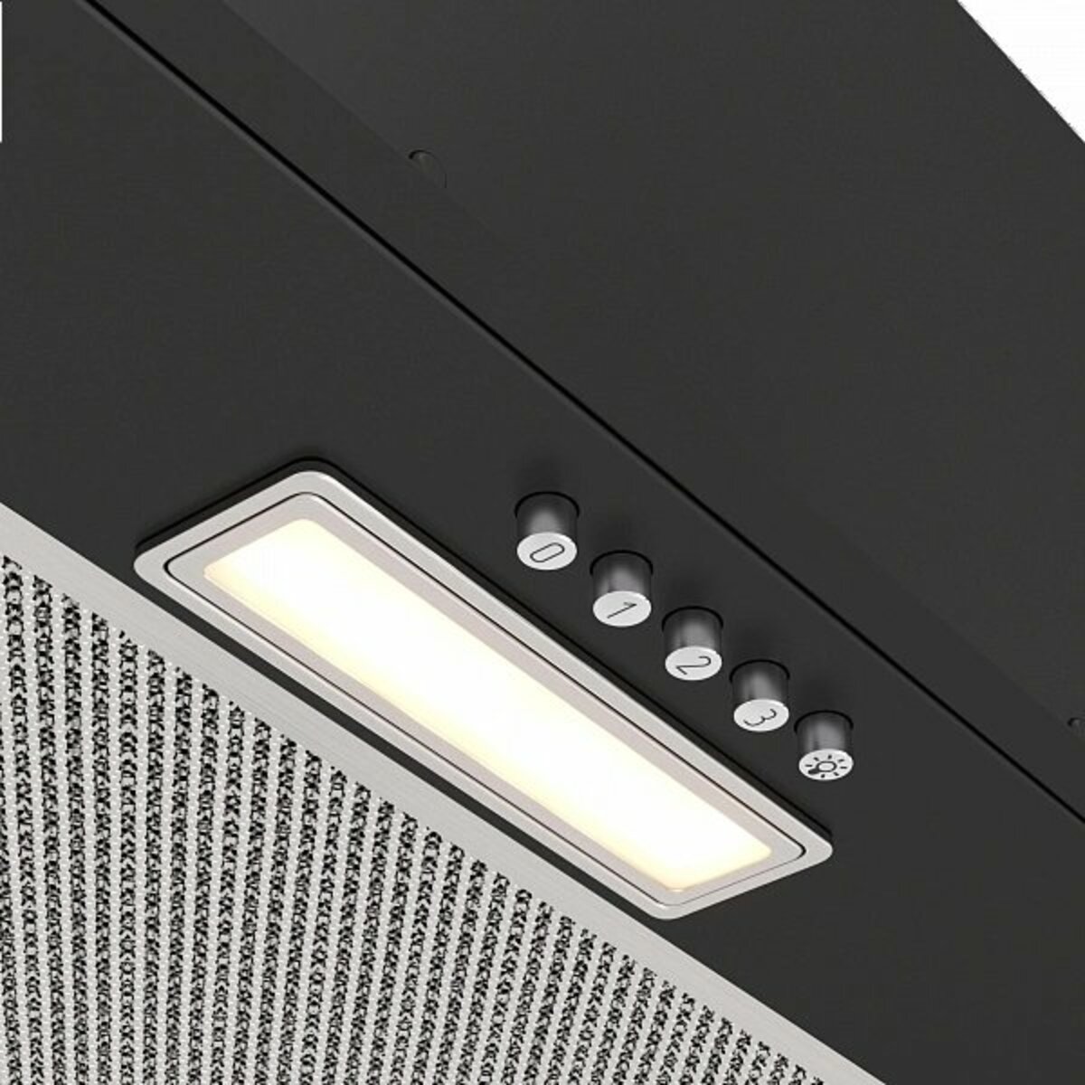 Вытяжка встраиваемая Elikor Cube Basic 60П-500-К3Д, черный 