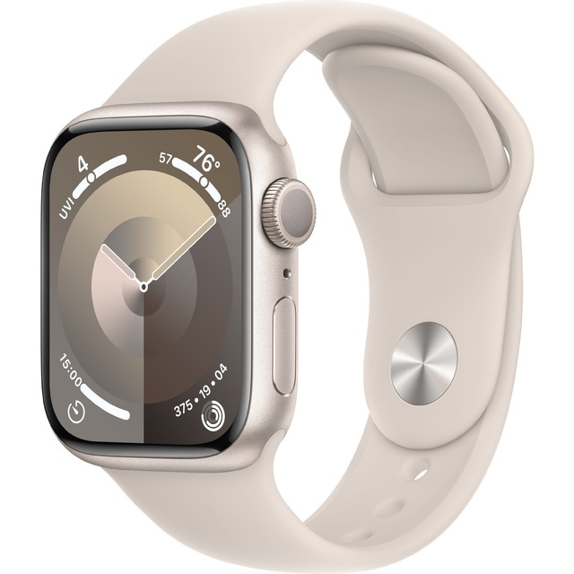 Умные часы Apple Watch Series 9 45mm Aluminum Case with Sport Band M / L (Цвет: Starlight)