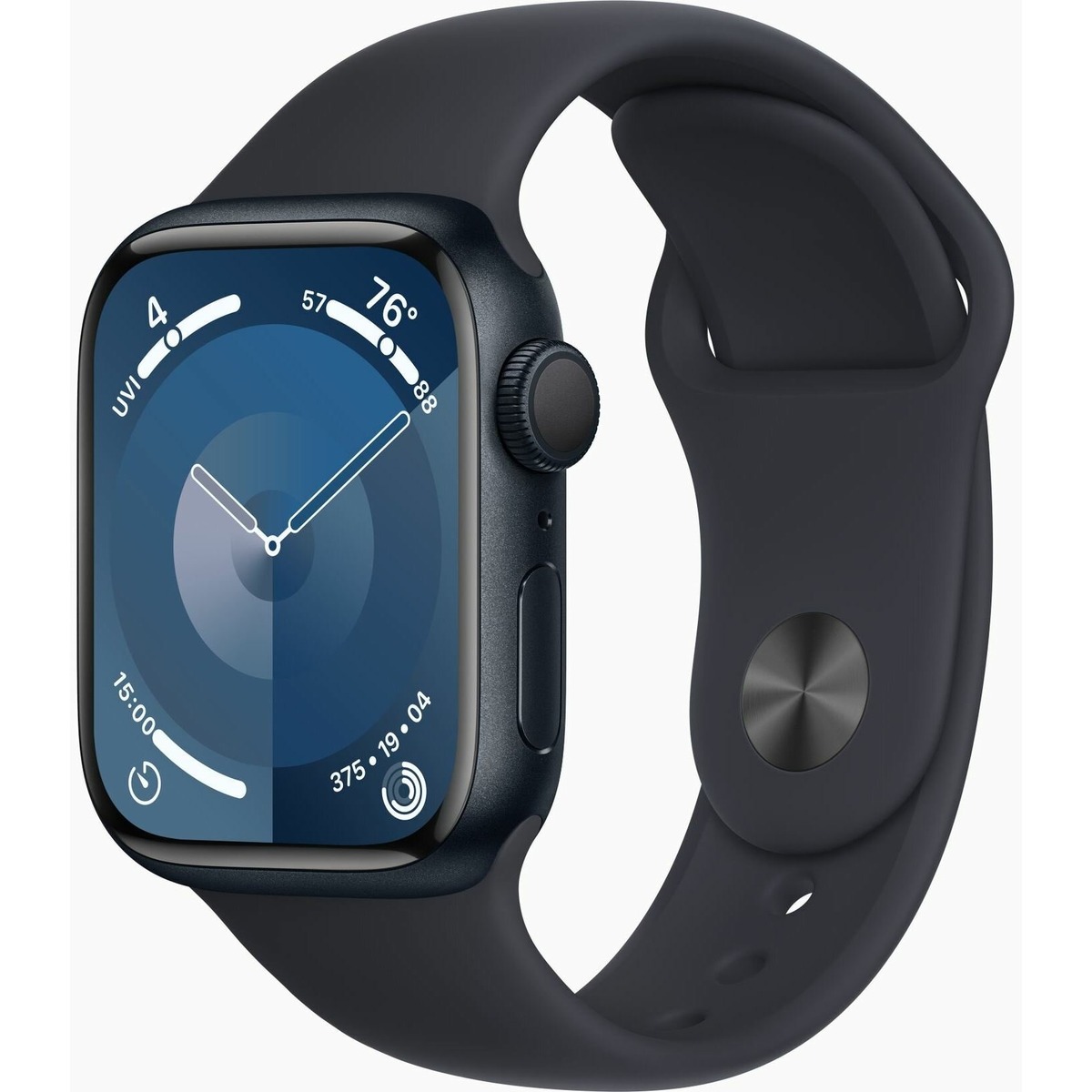 Умные часы Apple Watch Series 9 45mm Aluminum Case with Sport Band S/M (Цвет: Midnight)