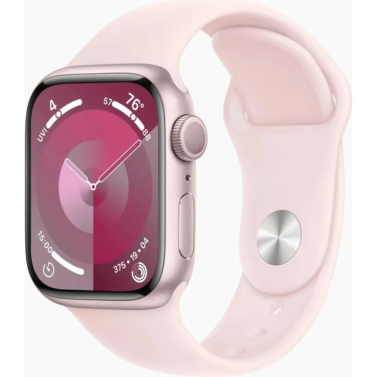 Умные часы Apple Watch Series 9 41mm Aluminum Case with Sport Band S/M (Цвет:Pink)