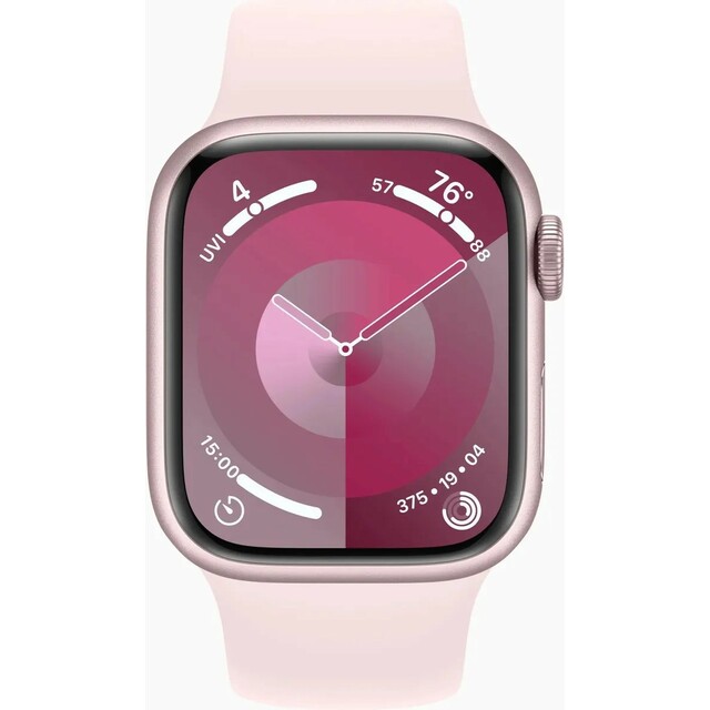 Умные часы Apple Watch Series 9 41mm Aluminum Case with Sport Band S / M (Цвет:Pink)