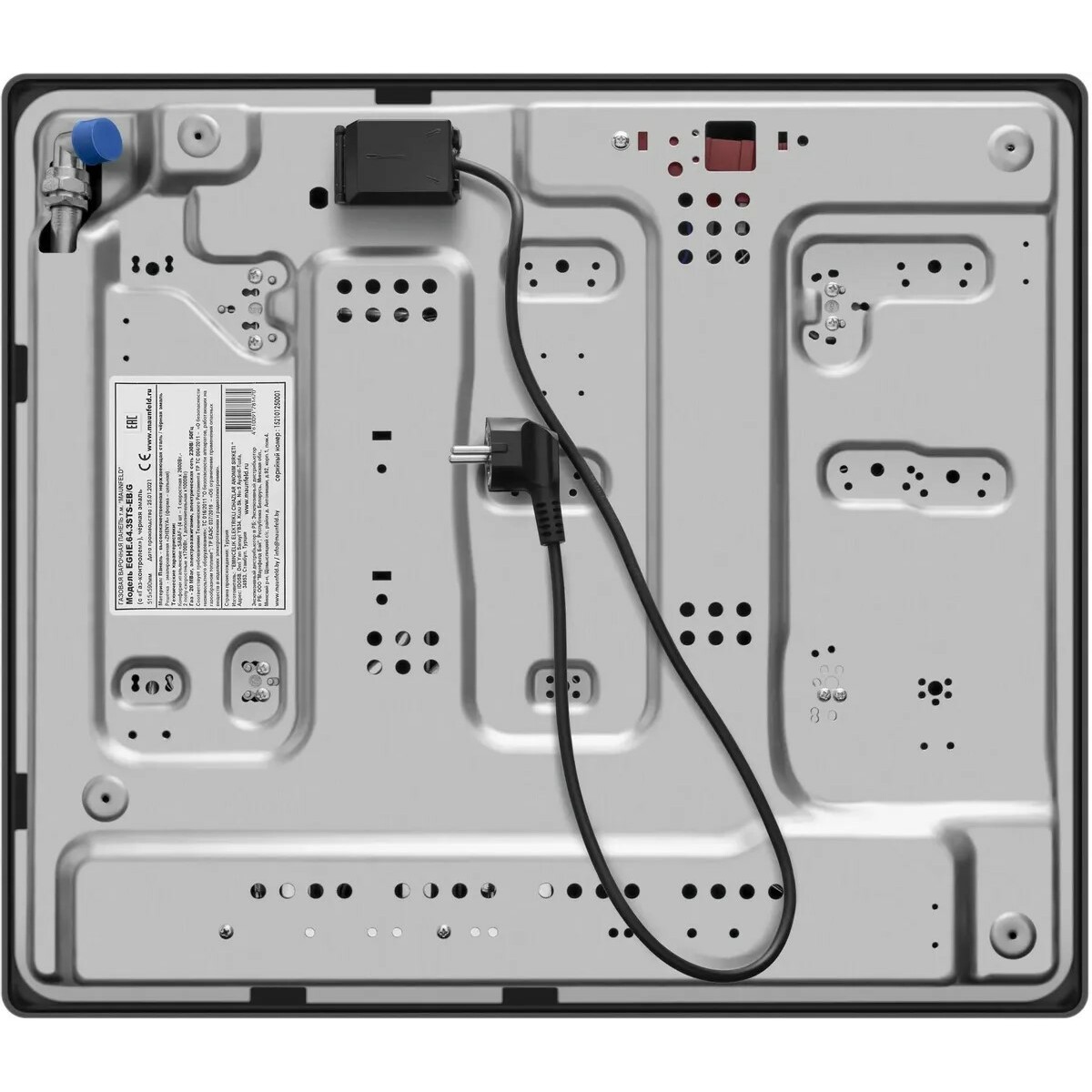 Варочная панель Maunfeld EGHE.64.3STS-EB/G, черный