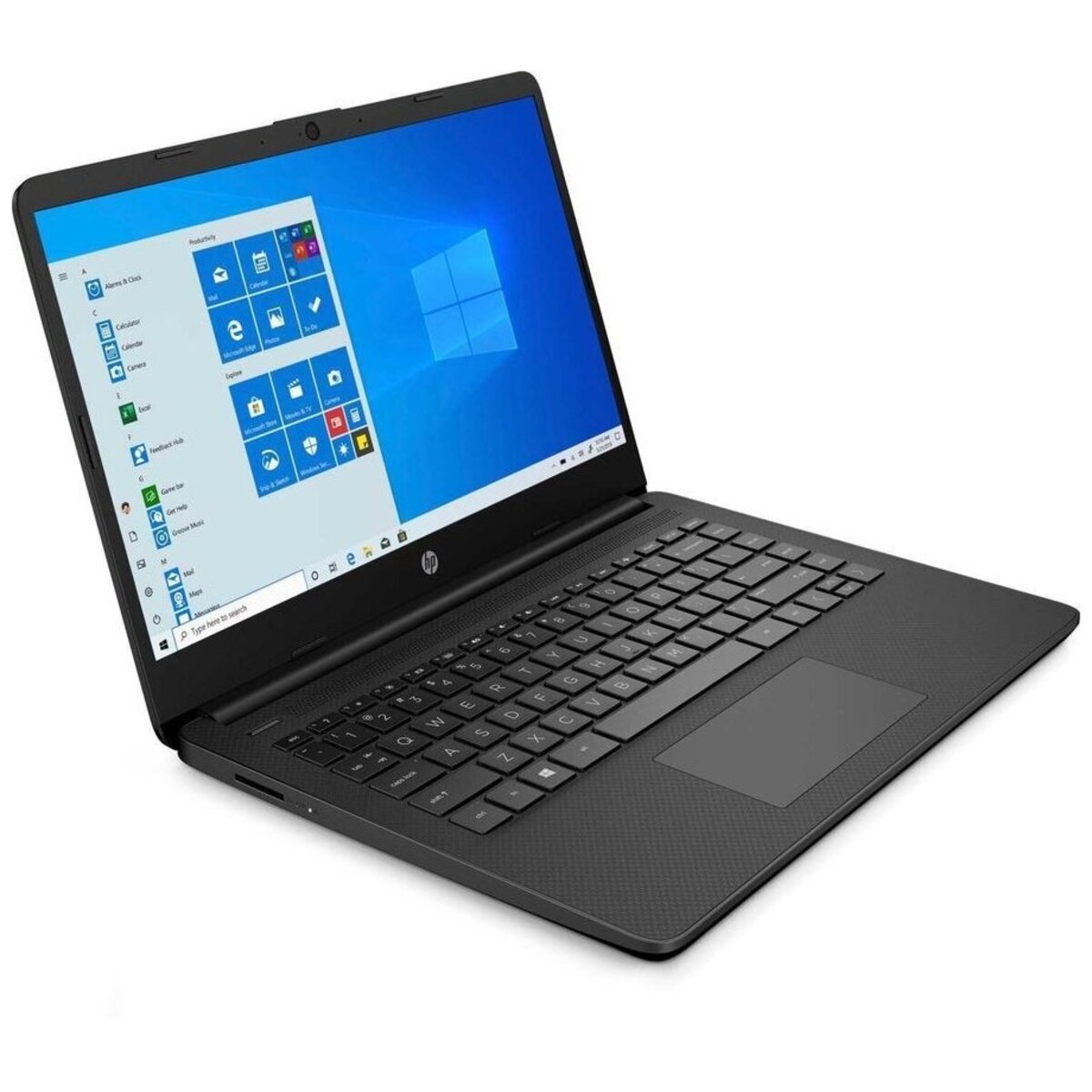 Ноутбук HP 14s-dq3002ur Celeron N4500 4Gb SSD128Gb Intel UHD Graphics 14 HD (1366x768) Windows 10 black WiFi BT Cam