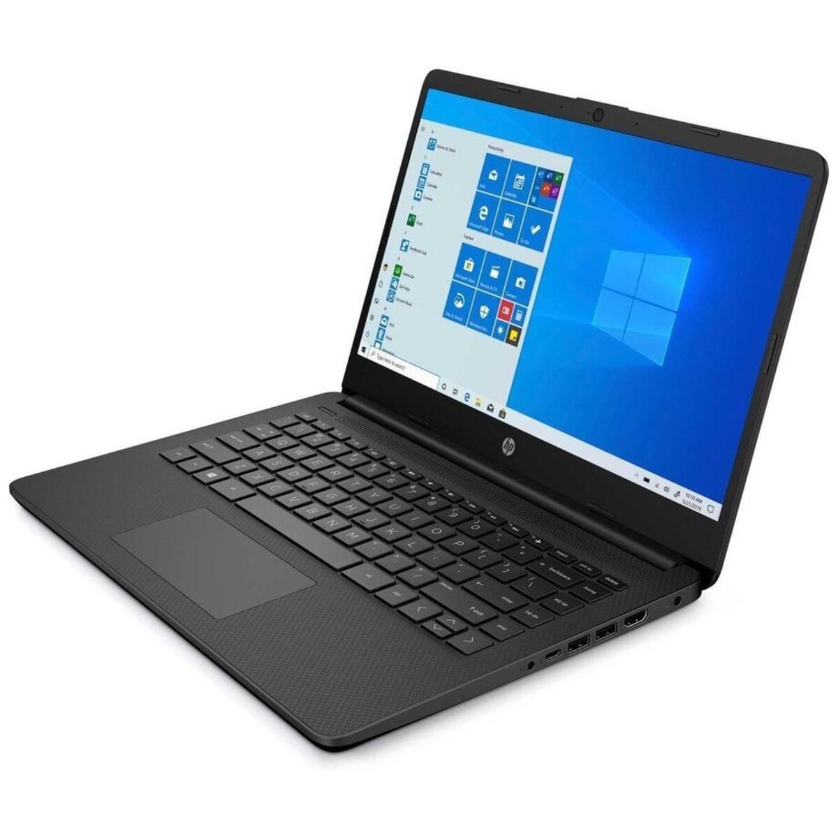 Ноутбук HP 14s-dq3002ur Celeron N4500 4Gb SSD128Gb Intel UHD Graphics 14 HD (1366x768) Windows 10 black WiFi BT Cam