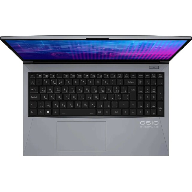 Ноутбук Osio CyberLine C150i-003 (Core i5 12600H 2.7Ghz/16Gb DDR4/SSD512Gb/NVIDIA GeForce RTX4060 8Gb/15.6 /noOS/gray) 