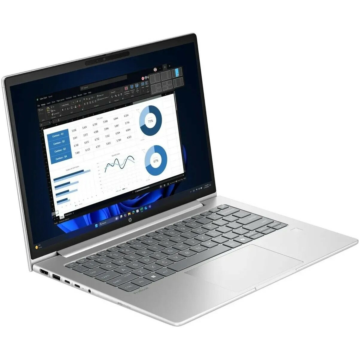 Ноутбук HP ProBook 4 G1i (Core 5 1334U 1.3Ghz / 16Gb DDR5 / SSD512Gb / Intel Iris Xe graphics / 14
