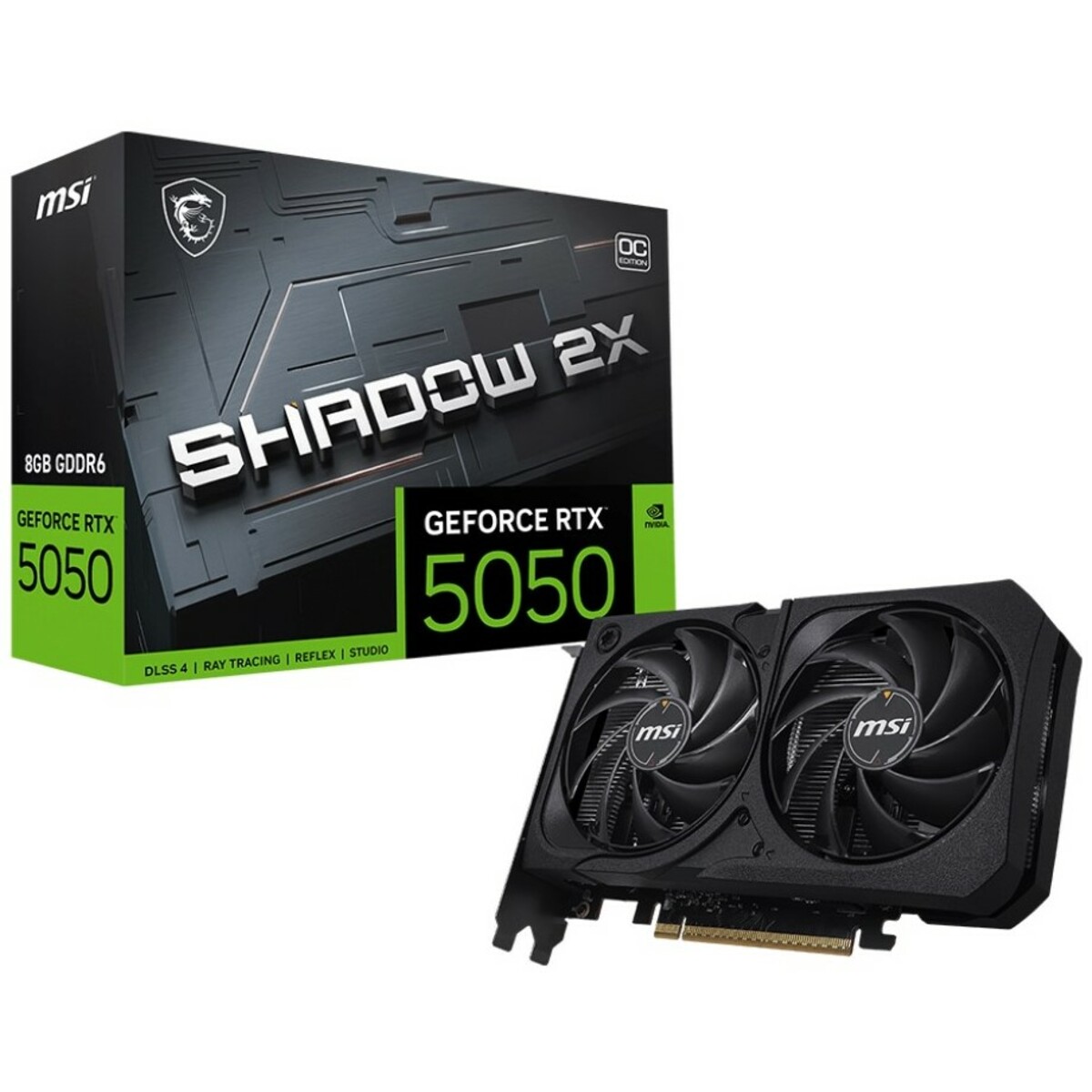 Видеокарта MSI GeForce RTX 5050 8G SHADOW 2X OC (912-V538-006)