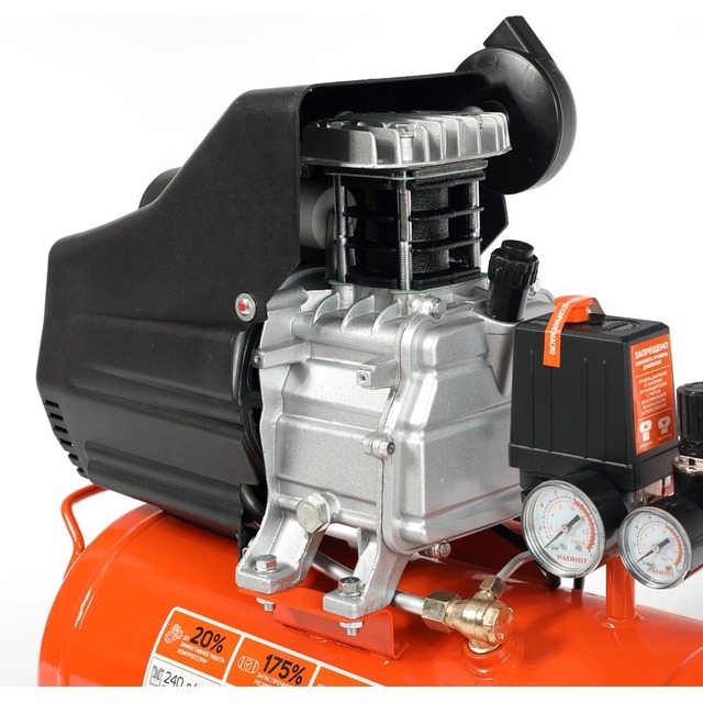 Компрессор поршневой Patriot Optima Euro 24-240K2 (Цвет: Orange) Компрессор поршневой Patriot Optima Euro 24-240K2 (Цвет: Orange)