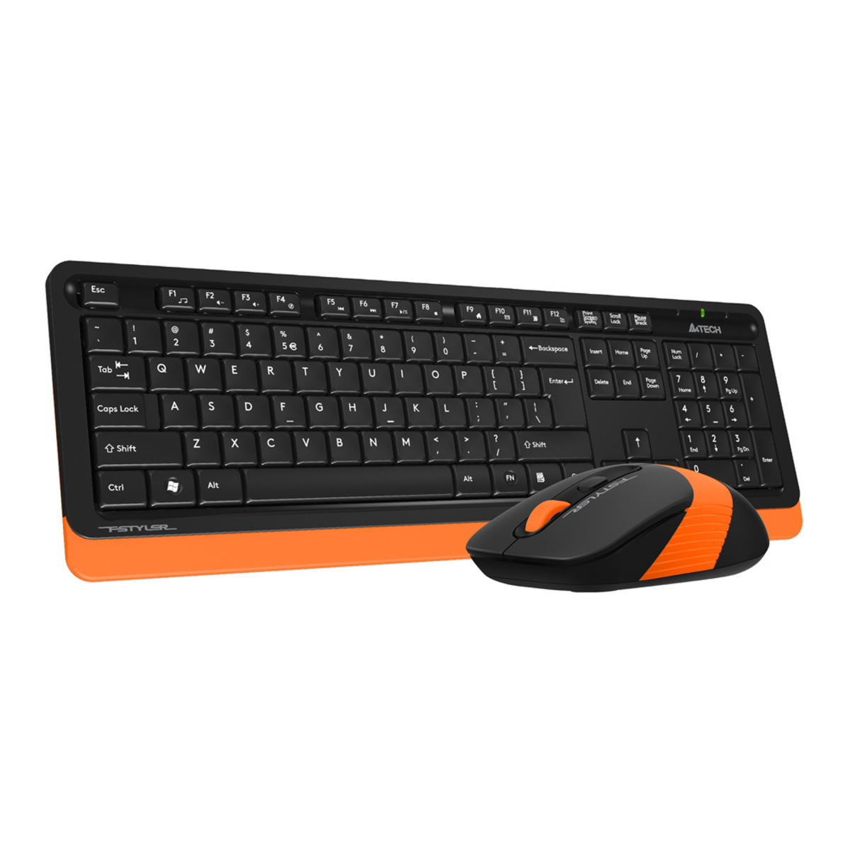 Клавиатура + мышь A4Tech Fstyler FG1010 (Цвет: Black/Orange)