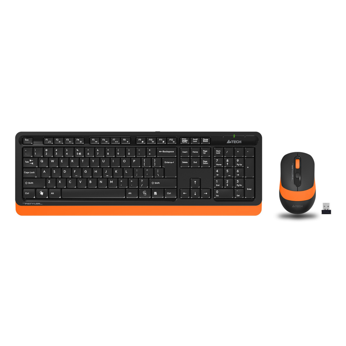 Клавиатура + мышь A4Tech Fstyler FG1010 (Цвет: Black/Orange)