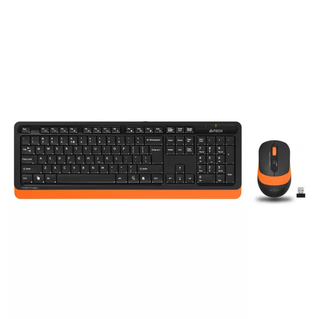 Клавиатура + мышь A4Tech Fstyler FG1010 (Цвет: Black/Orange)