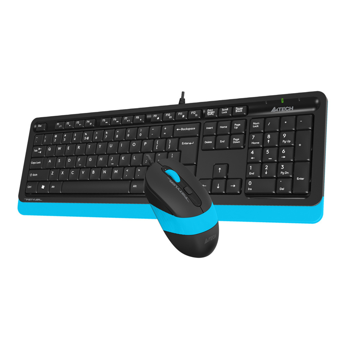 Клавиатура + мышь A4Tech Fstyler F1010 (Цвет: Black/Blue)