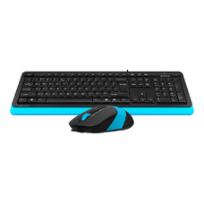 Клавиатура + мышь A4Tech Fstyler F1010 (Цвет: Black/Blue)