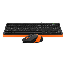 Клавиатура + мышь A4Tech Fstyler F1010 (Цвет: Black/Orange)