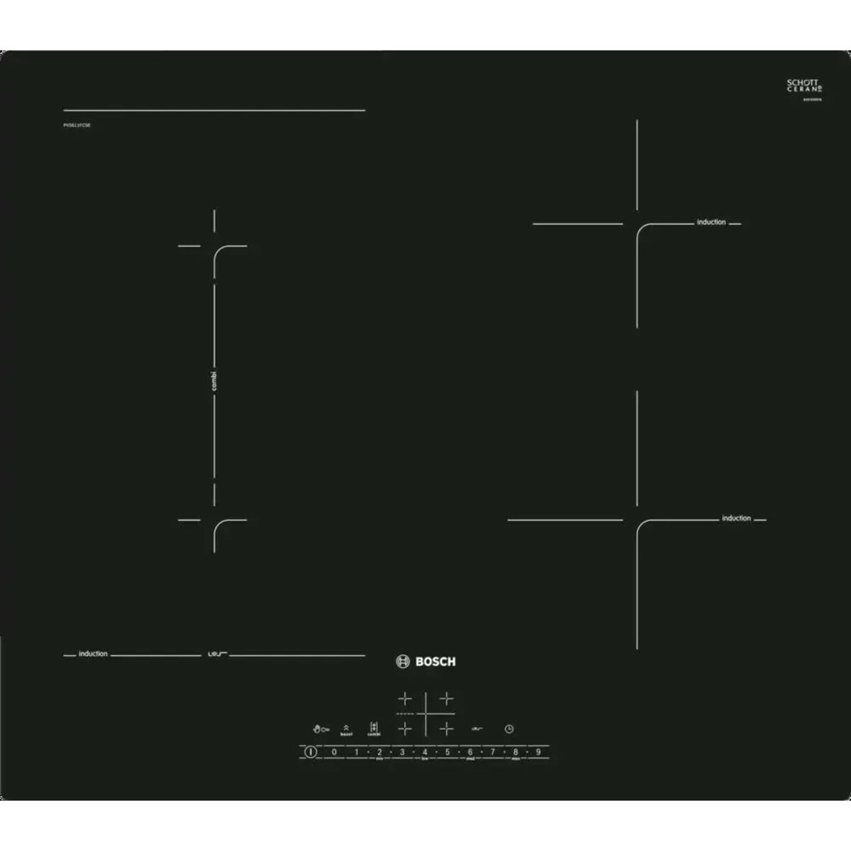 Варочная панель Bosch PVS611FC5Z, черный